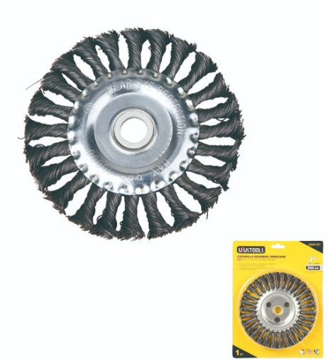 CEPILLO ACERO REDONDO 6” Y 8” C/ TUERCA